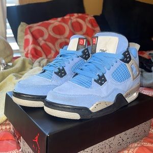 Air Jordan 4 Retro (GS) University Blue/Black